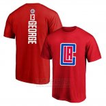 Camiseta Manga Corta Paul George Los Angeles Clippers Rojo