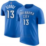 Camiseta Manga Corta Paul George Oklahoma City Thunder 2019 Azul
