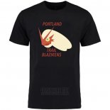 Camiseta Manga Corta Portland Trail Blazers Cruzado Pokemon Negro