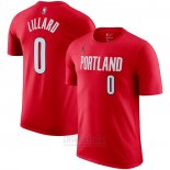 Camiseta Manga Corta Portland Trail Blazers Damian Lillard Statement Rojo