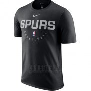 Camiseta Manga Corta San Antonio Spurs Negro Practice Legend Performance