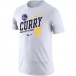 Camiseta Manga Corta Stephen Curry Golden State Warriors Blanco Player Performance