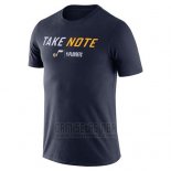 Camiseta Manga Corta Utah Jazz Azul Marino Playoffs Take Note