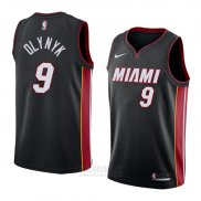 Camiseta Miami Heat Kelly Olynyk #9 Icon 2018 Negro