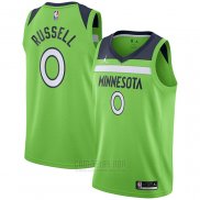 Camiseta Minnesota Timberwolves D'angelo Russell #0 Statement 2020-21 Verde