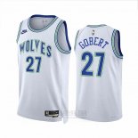 Camiseta Minnesota Timberwolves Rudy Gobert #27 Classic 2023-24 Blanco