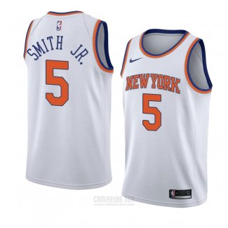 Camiseta New York Knicks Dennis Smith Jr. #5 Ciudad 2019 Azul