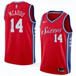 Camiseta Philadelphia 76ers James Michael Mcadoo #14 Statement 2018 Rojo