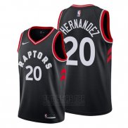 Camiseta Toronto Raptors Dewan Hernandez #20 Statement Negro