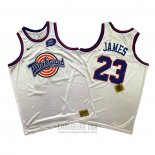 Camiseta Tune Squad Lebron James #23 Blanco