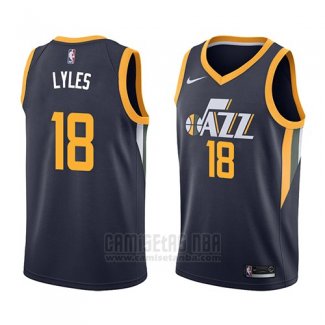 Camiseta Utah Jazz Jairus Lyles #18 Icon 2018 Azul
