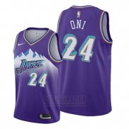 Camiseta Utah Jazz Miye Oni #24 Hardwood Classics 2019-20 Violeta