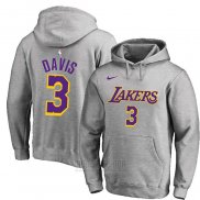 Sudaderas con Capucha Anthony Davis Los Angeles Lakers Gris