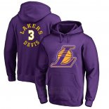 Sudaderas con Capucha Anthony Davis Los Angeles Lakers Violeta4