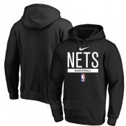 Sudaderas con Capucha Brooklyn Nets Practice Performance 2022-23 Negro