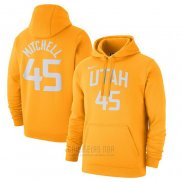 Sudaderas con Capucha Donovan Mitchell Utah Jazz Amarillo 2019-20 Ciudad