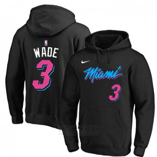 Sudaderas con Capucha Dwyane Wade Miami Heat Negro