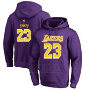 Sudaderas con Capucha Lebron James Los Angeles Lakers Violeta3