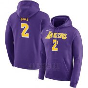 Sudaderas con Capucha Lonzo Ball Los Angeles Lakers Violeta