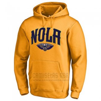 Sudaderas con Capucha New Orleans Pelicans Amarillo