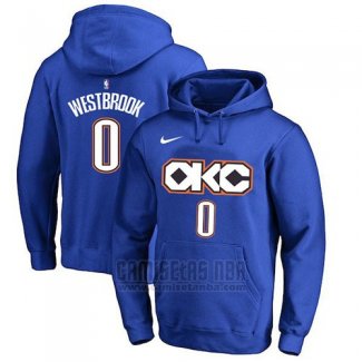 Sudaderas con Capucha Russell Westbrook Oklahoma City Thunder Azul Ciudad