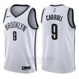 Camiseta Brooklyn Nets Demarre Carroll #9 Association 2017-18 Blanco