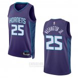 Camiseta Charlotte Hornets P.j. Washington #25 Ciudad 2018-19 Negro