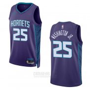 Camiseta Charlotte Hornets P.j. Washington #25 Ciudad 2018-19 Negro