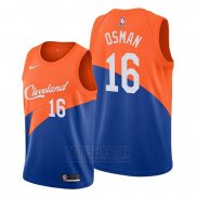 Camiseta Cleveland Cavaliers Cedi Osman #16 Ciudad Edition Azul