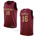 Camiseta Cleveland Cavaliers Cedi Osman #16 Icon 2022-23 Rojo