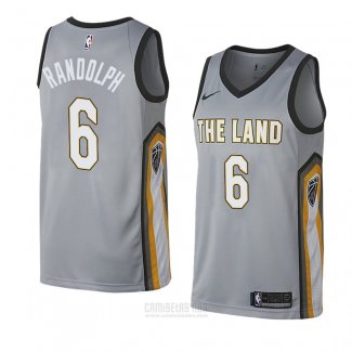 Camiseta Cleveland Cavaliers Levi Randolph #6 Ciudad 2018 Gris