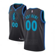 Camiseta Dallas Mavericks Ciudad 2018-19 Azul Personalizada