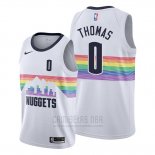 Camiseta Denver Nuggets Isaiah Thomas #0 Ciudad Edition Blanco