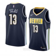 Camiseta Denver Nuggets Xavier Silas #13 Icon 2018 Azul