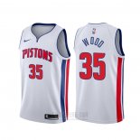 Camiseta Detroit Pistons Christian Wood #35 Association Blanco
