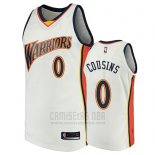 Camiseta Golden State Warriors Demarcus Cousins 2009-10 Hardwood Classics Blanco