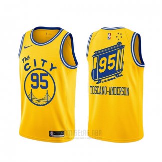 Camiseta Golden State Warriors Juan Toscano-Anderson #95 Classic Oro