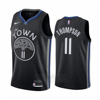 Camiseta Golden State Warriors Klay Thompson #11 Ciudad Negro