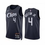 Camiseta Los Angeles Clippers Brandon Boston JR. #4 Ciudad 2023-24 Azul