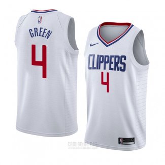 Camiseta Los Angeles Clippers Jamychal Verde #4 Association 2018 Blanco