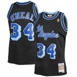 Camiseta Los Angeles Lakers Shaquille O'Neal #34 Mitchell & Ness 1996-97 Azul Negro