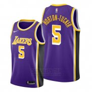 Camiseta Los Angeles Lakers Talen Horton Tucker #5 Statement 2019-20 Violeta