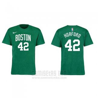 Camiseta Manga Corta Al Horford Boston Celtics Verde4
