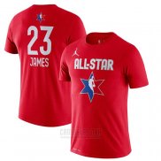 Camiseta Manga Corta All Star 2020 Los Angeles Lakers Lebron James Rojo