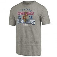 Camiseta Manga Corta Cleveland Cavaliers Gris 2018 Eastern Conference Champions