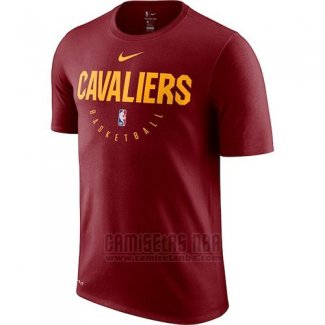 Camiseta Manga Corta Cleveland Cavaliers Rojo Practice Legend Performance