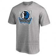 Camiseta Manga Corta Dallas Mavericks Gris