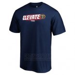 Camiseta Manga Corta Denver Nuggets Azul Marino 2019 NBA Playoffs Elevate