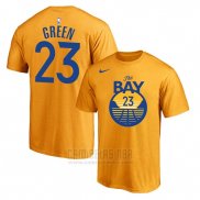 Camiseta Manga Corta Draymond Green Golden State Warriors 2019-20 Amarillo