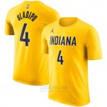 Camiseta Manga Corta Indiana Pacers Victor Oladipo Statement Amarillo